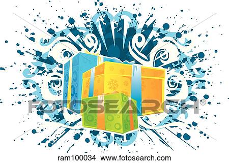 christmas gift View Large Illustration Stock Illustration - christmas gift. Fotosearch