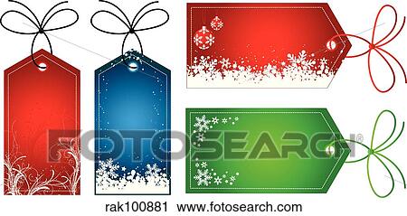 christmas gift tags View Large Illustration Clip Art - christmas gift tags. Fotosearch