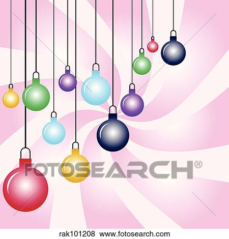 christmas ornaments View Large Illustration Stock Illustration - christmas ornaments. Fotosearch