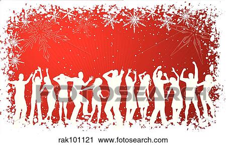 Clip Art - Christmas party. Fotosearch
