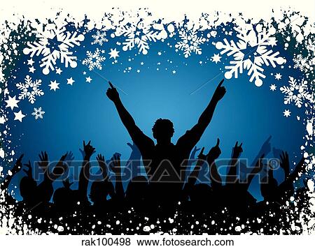 christmas party View Large Illustration Stock Illustration - christmas party. Fotosearch