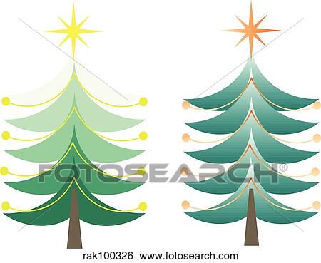 Christmas trees View Large Illustration Stock Illustration - Christmas trees. Fotosearch