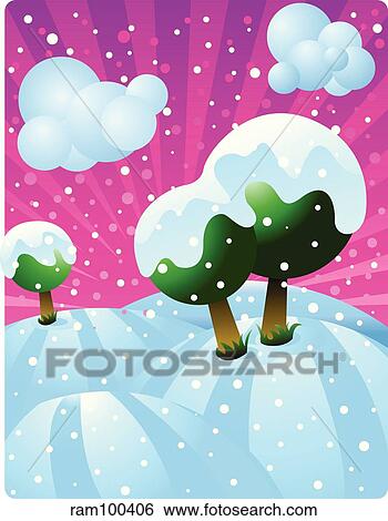 Stock Illustration - christmas winter. Fotosearch