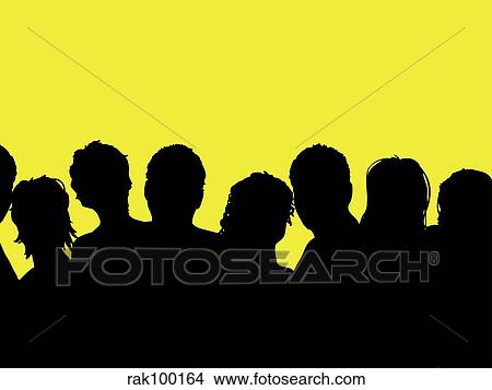 crowd View Large Illustration Stock Illustration - crowd. Fotosearch