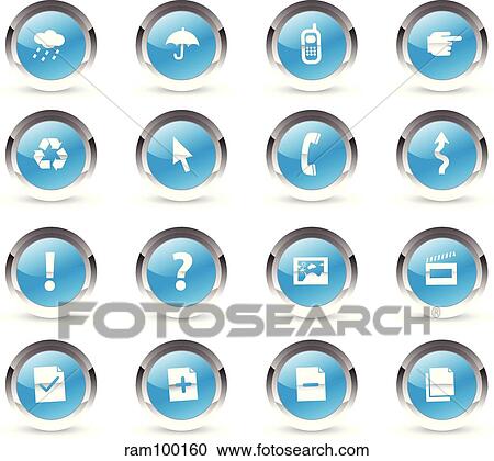Clipart - crystal blue. Fotosearch