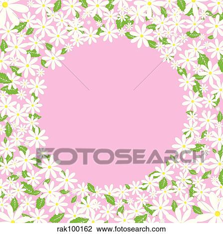 Daisy background View Large Illustration Drawing - Daisy background. Fotosearch