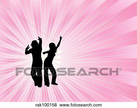 Dancers View Large Illustration Stock Illustration - Dancers. Fotosearch