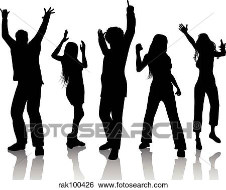 Dancing people View Large Illustration Stock Illustration - Dancing people. Fotosearch