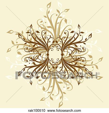 Clipart - Decorative background. Fotosearch