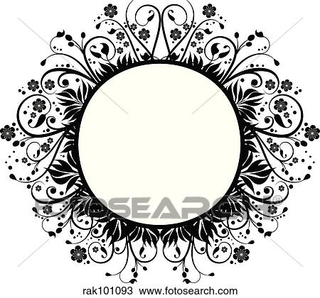 Decorative border View Large Illustration Drawing - Decorative border. Fotosearch