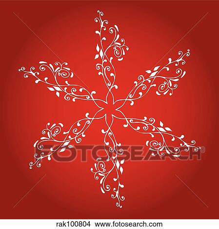 Stock Illustration - Decorative snowflake. Fotosearch