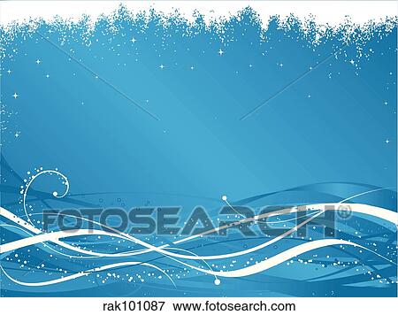 Stock Illustration - decorative winter abstract. Fotosearch