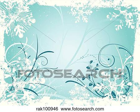 Decorative winter grunge View Large Illustration Stock Illustration - Decorative winter grunge. Fotosearch