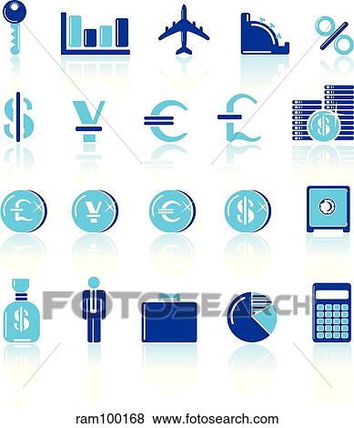 Stock Illustration - economic blue. Fotosearch