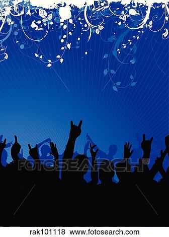 excited crowd View Large Illustration Stock Illustration - excited crowd. Fotosearch