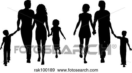 Stock Illustration - Families. Fotosearch