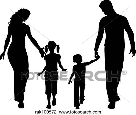 Drawing - Family. Fotosearch