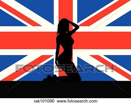 female on union jack View Large Illustration Clipart - female on union jack. Fotosearch