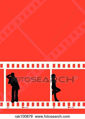 Film strip background View Large Illustration Stock Illustration - Film strip background. Fotosearch