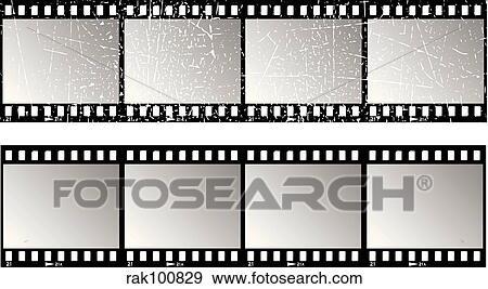 Film strips View Large Illustration Stock Illustration - Film strips. Fotosearch