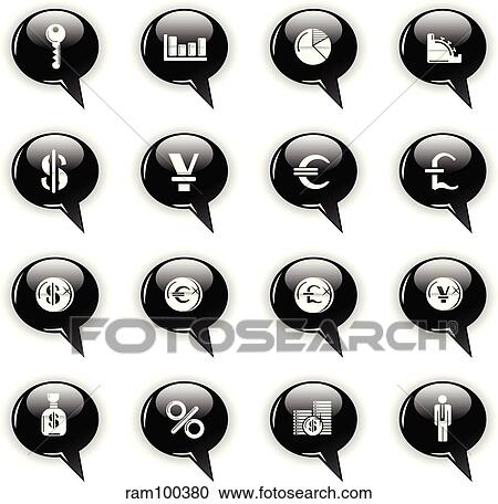 finance bubble icon View Large Illustration Clipart - finance bubble icon. Fotosearch