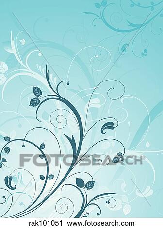 floral abstract View Large Illustration Clip Art - floral abstract. Fotosearch