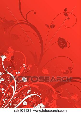 floral abstract View Large Illustration Clip Art - floral abstract. Fotosearch