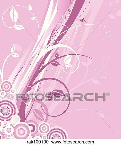 floral abstract View Large Illustration Clipart - floral abstract. Fotosearch