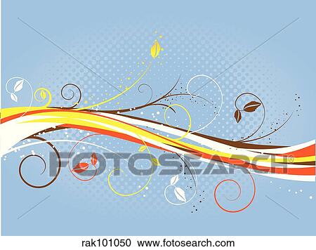 Clipart - floral abstract. Fotosearch