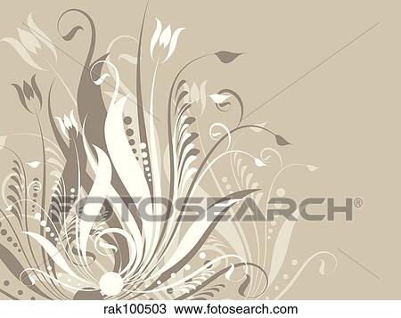 Floral abstract View Large Illustration Drawing - Floral abstract. Fotosearch