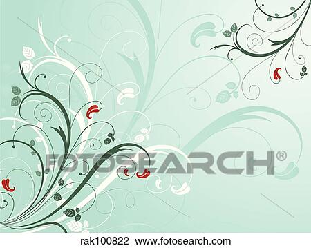 Floral abstract View Large Illustration Drawing - Floral abstract. Fotosearch