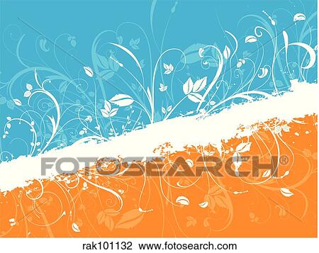 floral abstract View Large Illustration Drawing - floral abstract. Fotosearch