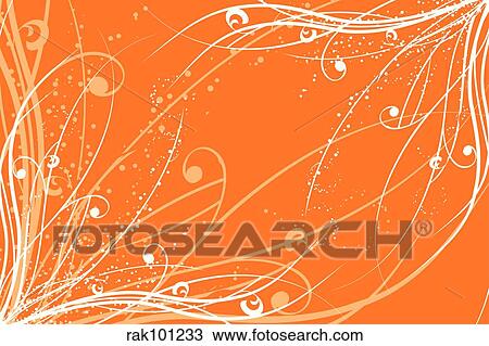 floral abstract View Large Illustration Drawing - floral abstract. Fotosearch
