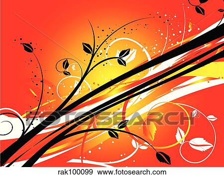 Floral abstract View Large Illustration Stock Illustration - Floral abstract. Fotosearch