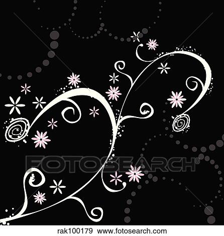 Stock Illustration - Floral abstract. Fotosearch