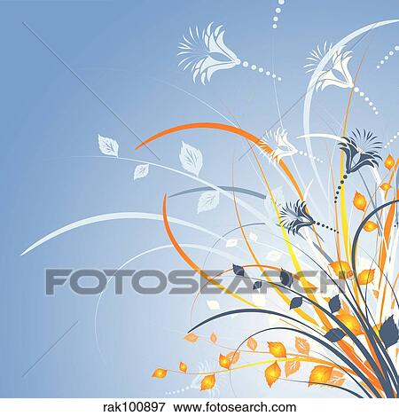 floral abstract View Large Illustration Stock Illustration - floral abstract. Fotosearch