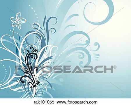 Stock Illustration - Floral abstract. Fotosearch