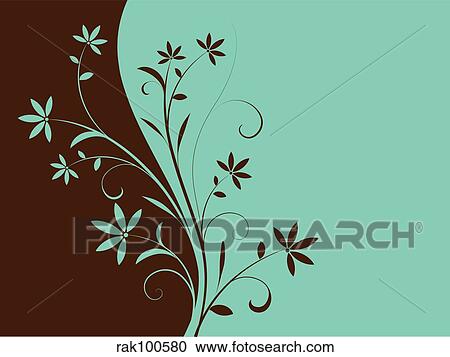 floral background View Large Illustration Clipart - floral background. Fotosearch