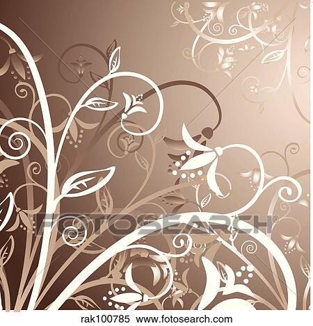 Floral background View Large Illustration Stock Illustration - Floral background. Fotosearch