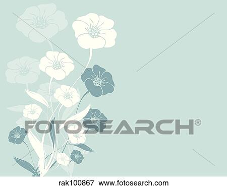 floral background View Large Illustration Stock Illustration - floral background. Fotosearch
