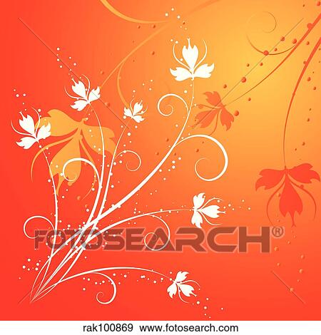 Floral background View Large Illustration Stock Illustration - Floral background. Fotosearch
