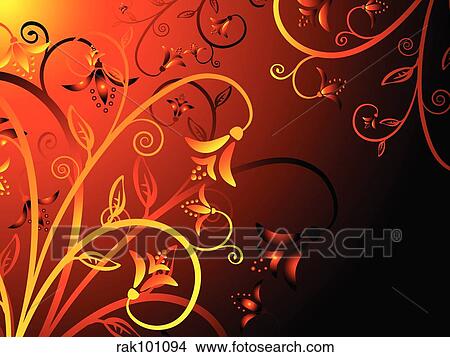 Stock Illustration - Floral background. Fotosearch