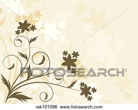 Stock Illustration - Floral background. Fotosearch