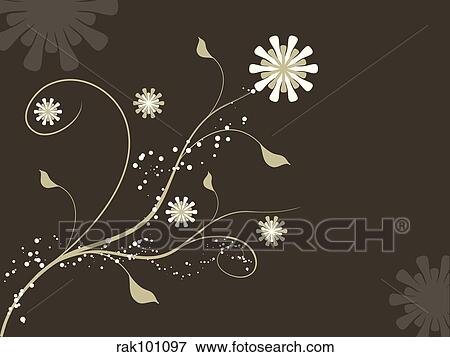 Floral background View Large Illustration Stock Illustration - Floral background. Fotosearch
