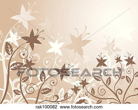 Drawing - Floral chaos. Fotosearch