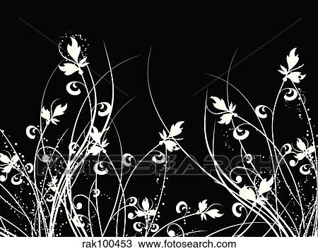 Drawing - Floral chaos. Fotosearch