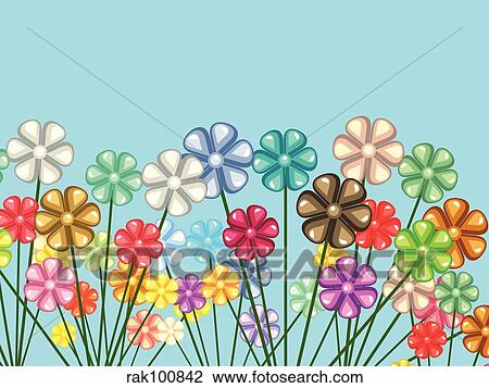 Floral chaos View Large Illustration Drawing - Floral chaos. Fotosearch