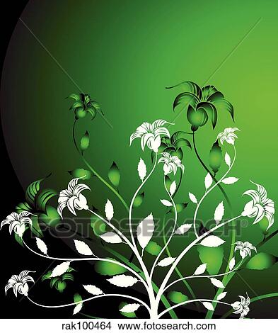 Stock Illustration - Floral chaos. Fotosearch