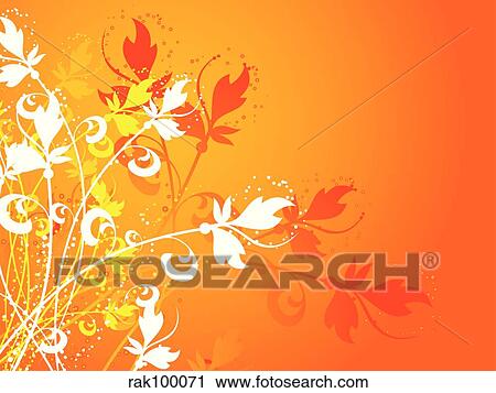 Floral design View Large Illustration Clip Art - Floral design. Fotosearch