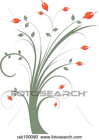 Clipart - Floral design. Fotosearch
